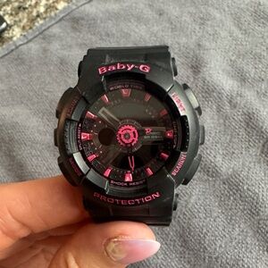Casio Baby-G Black with Pink Highlights